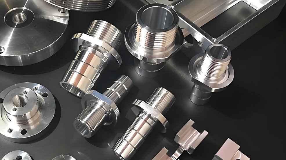 How are biocompatible materials (e.g., titanium, PEEK) machined without contamination?